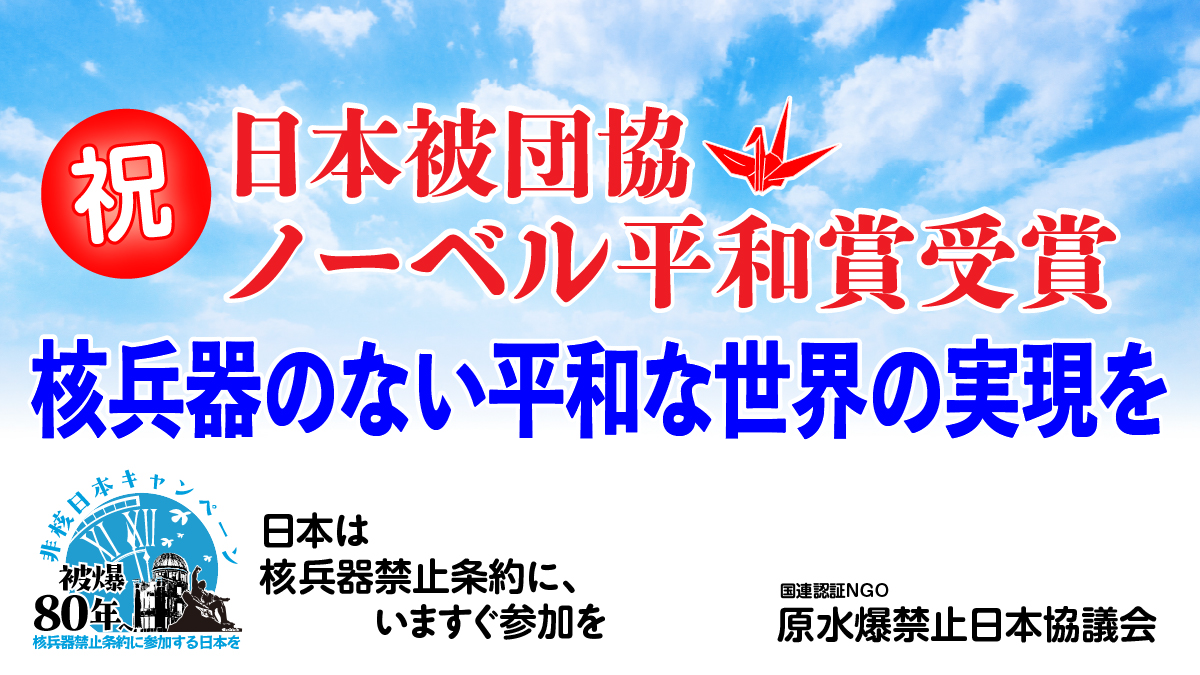 核兵器禁止条約参加署名共同よびかけ人からのメッセージ